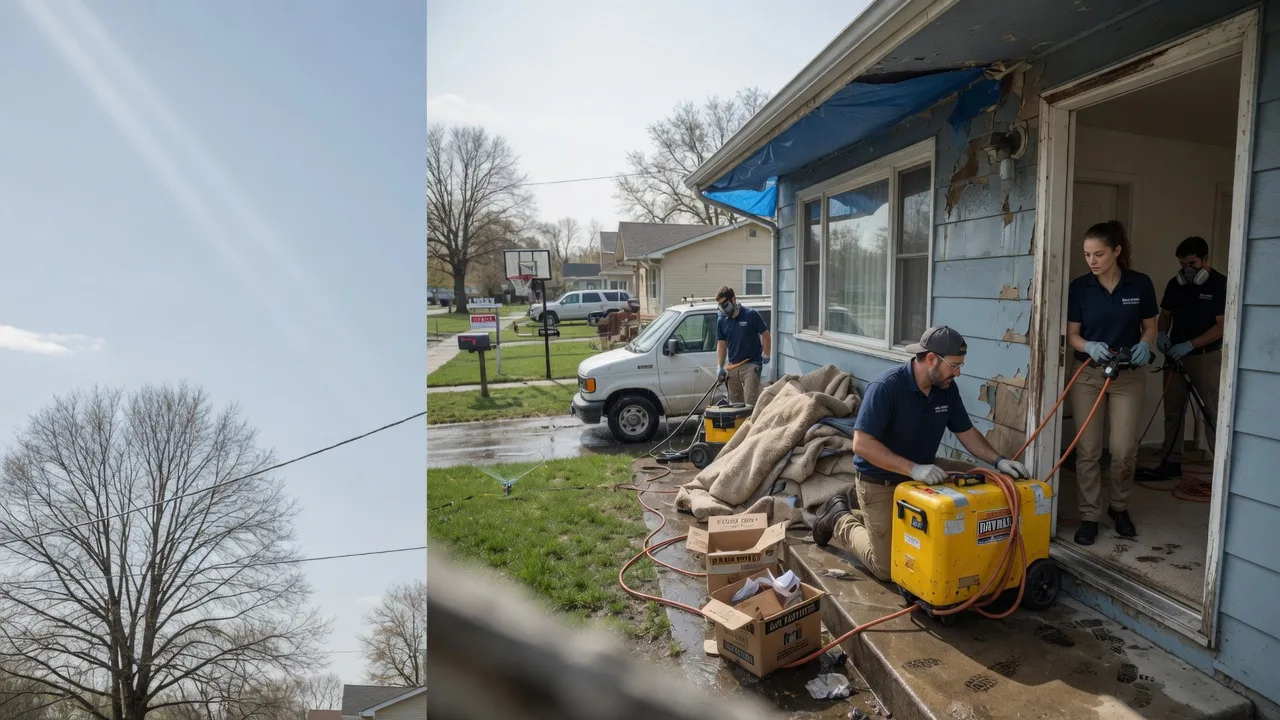 Basement Flood Cleanup in German Valley, IL near me
